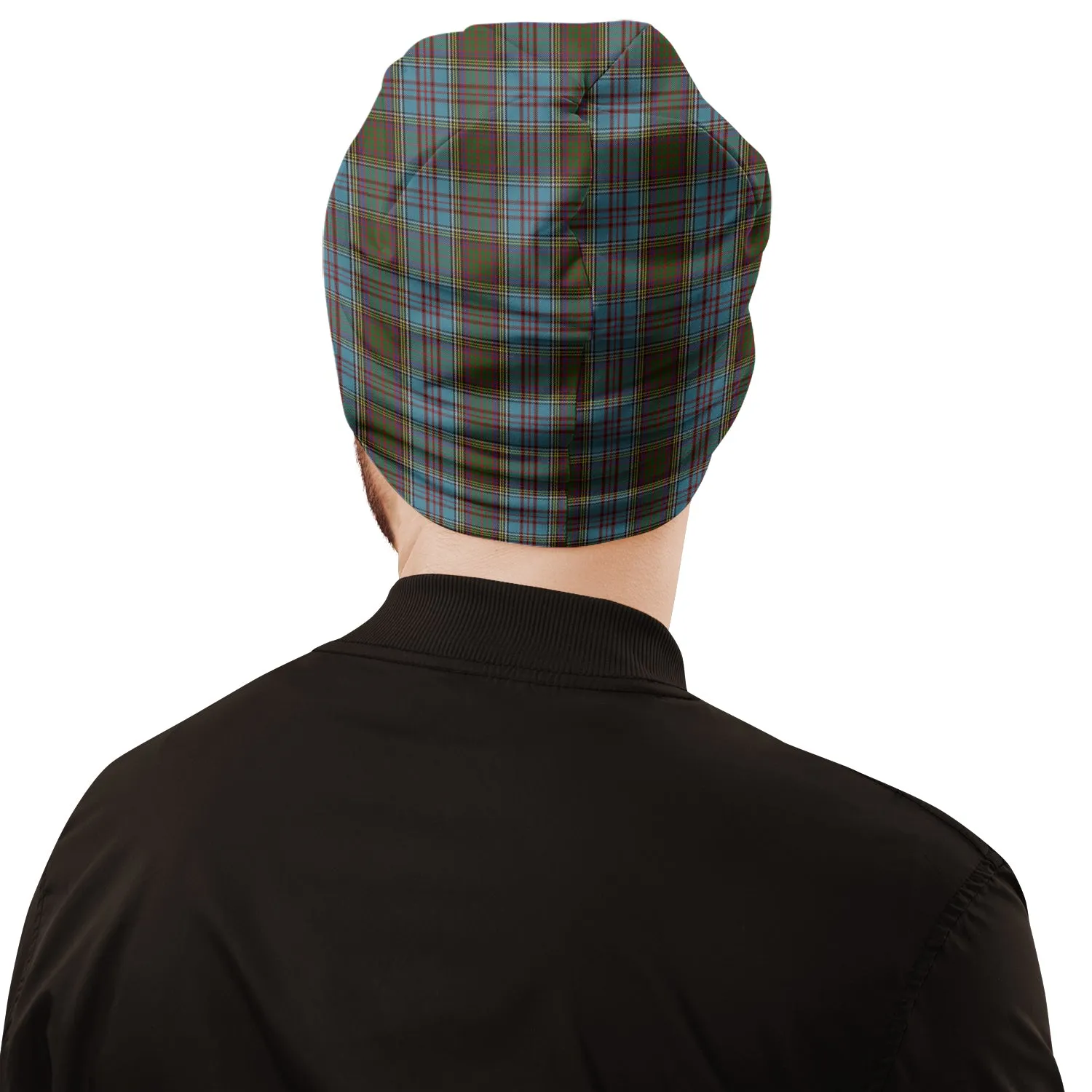 Anderson Tartan Beanies Hat with Family Crest