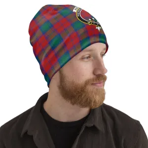 Auchinleck (Affleck) Tartan Beanies Hat with Family Crest