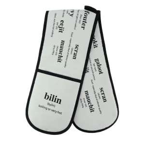 Auld Scots Words Design Oven Gloves