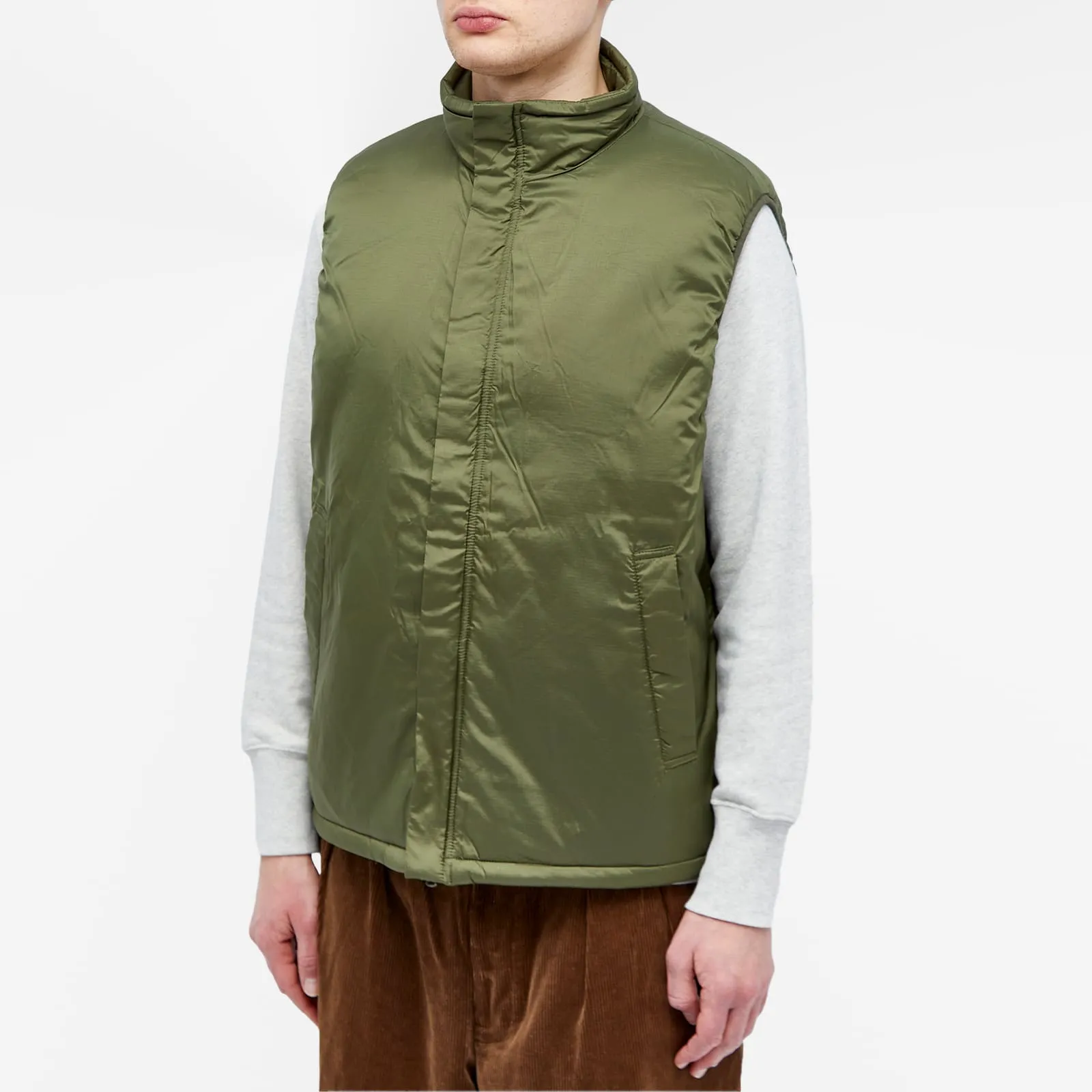 Beams Plus Mil Ripstop Puff Vest, olive