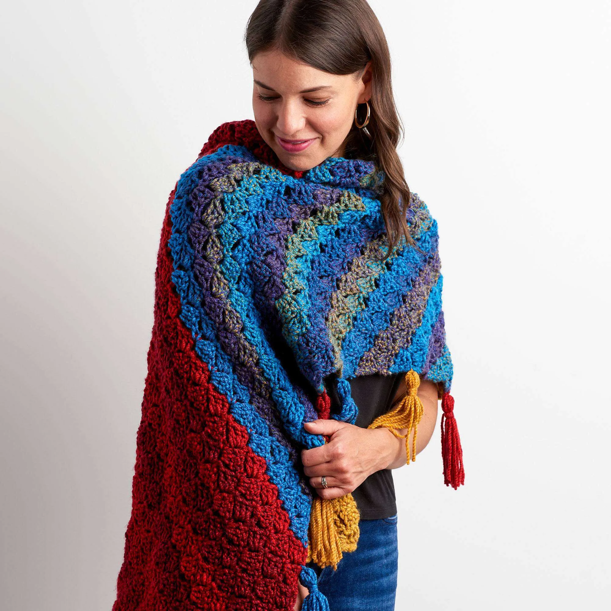 Bernat Crochet Cozy Blanket Scarf