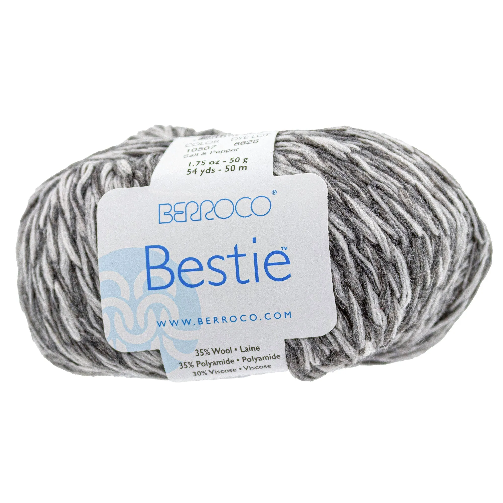 Berroco Bestie Yarn - 10507 Salt & Pepper