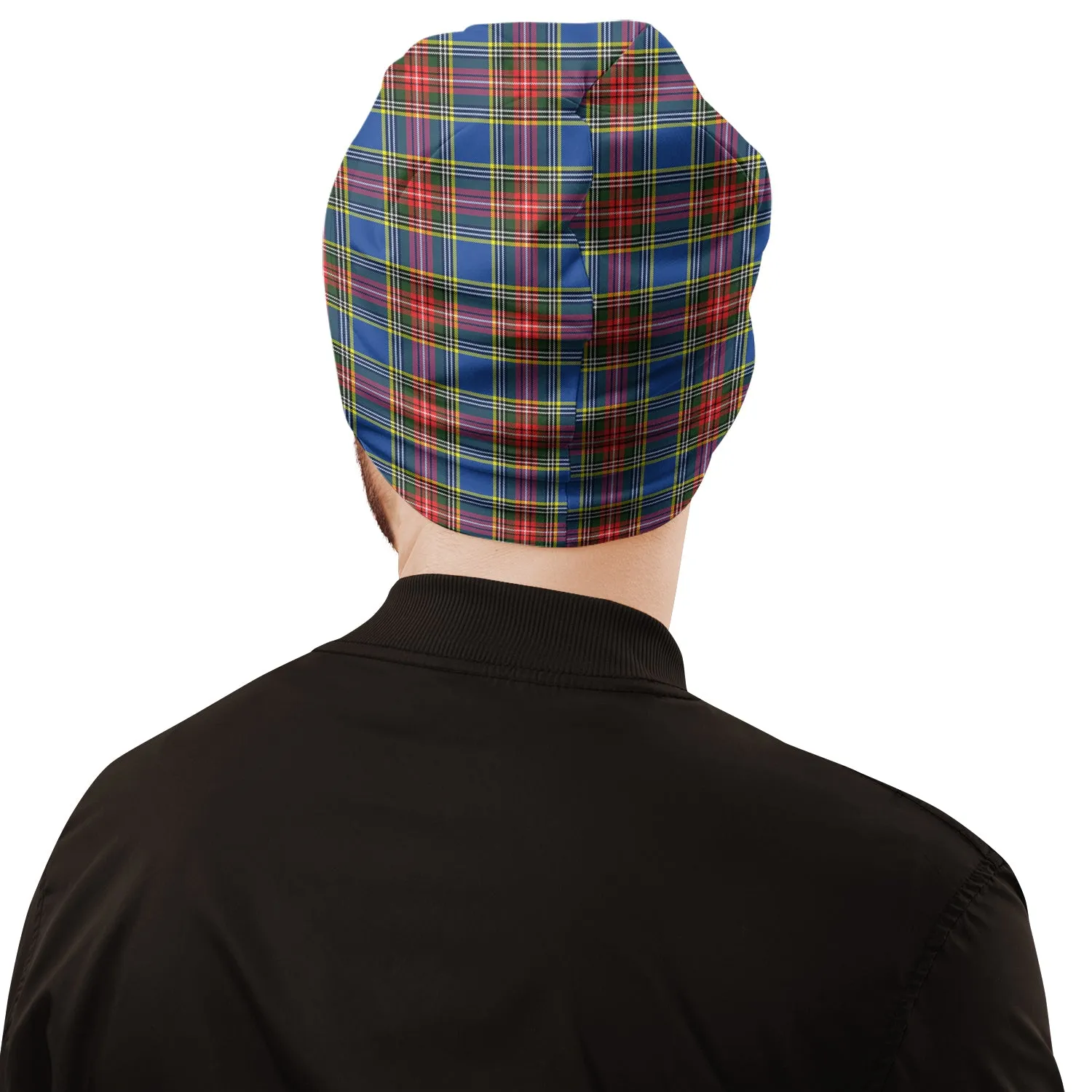 Bethune Tartan Beanies Hat with Family Crest