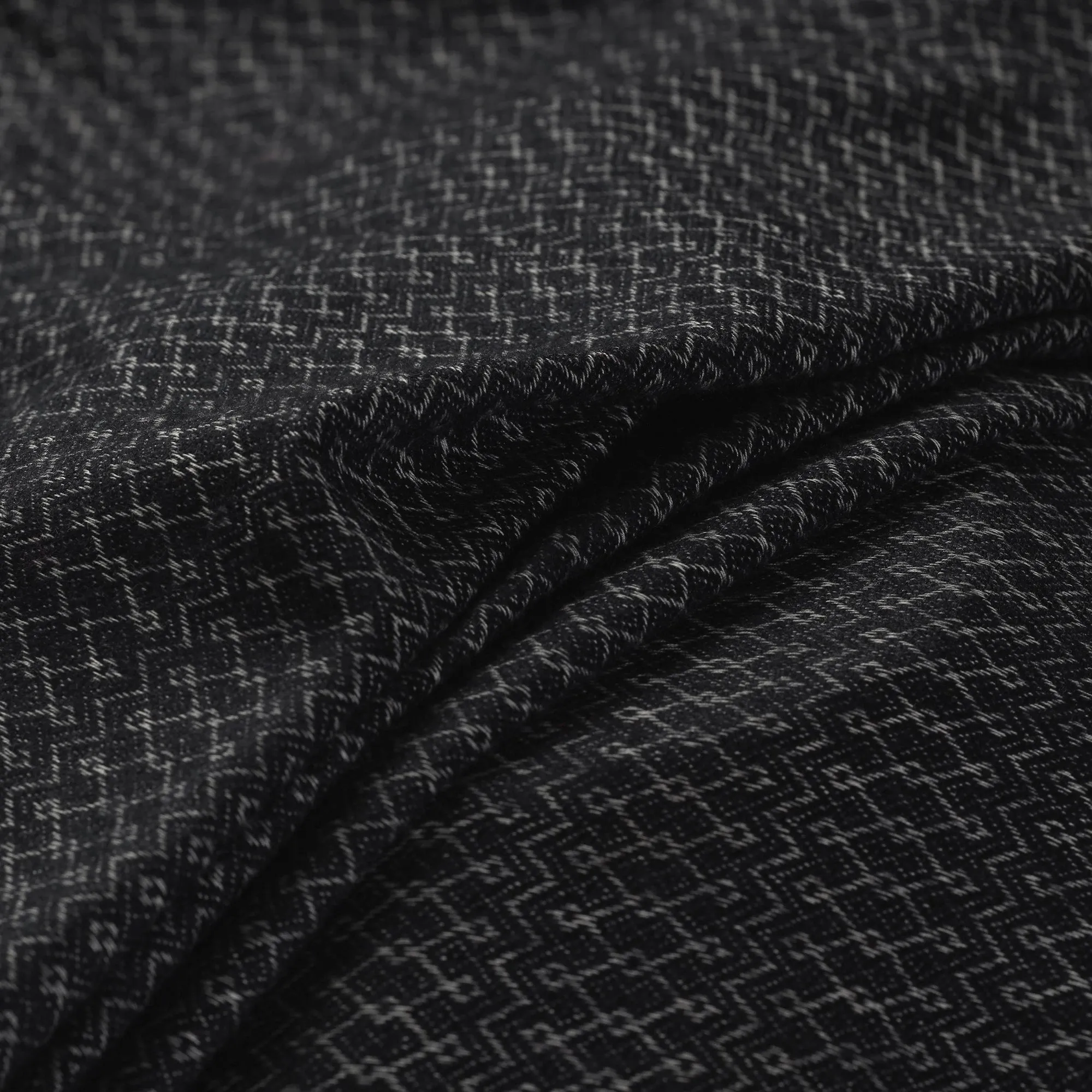 Black - Acrylic Fine Wool Fabric 34