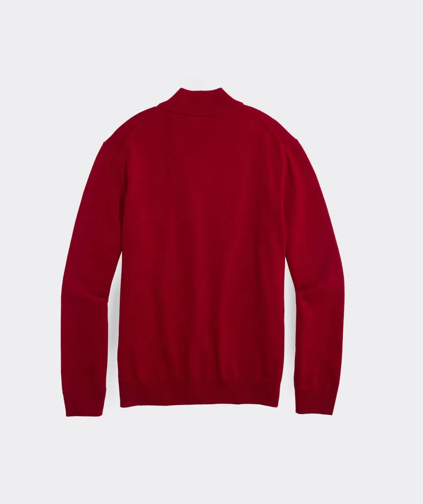 Boathouse Quarter-Zip in Red Velvet by Vineyard Vines