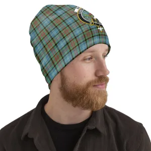 Brisbane Tartan Beanies Hat with Family Crest