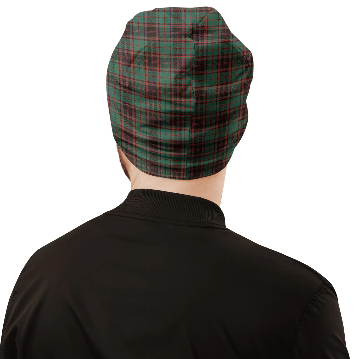 Buchan Ancient Tartan Beanies Hat with Family Crest