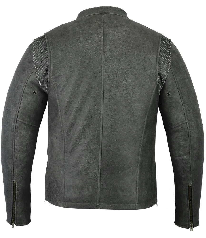 DS709 Men's Sporty Cruiser Jacket (GRAY)