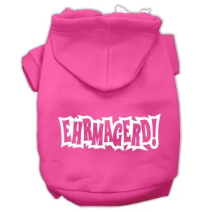 Ehrmagerd Screen Print Pet Hoodies Bright Pink Size XL (16)