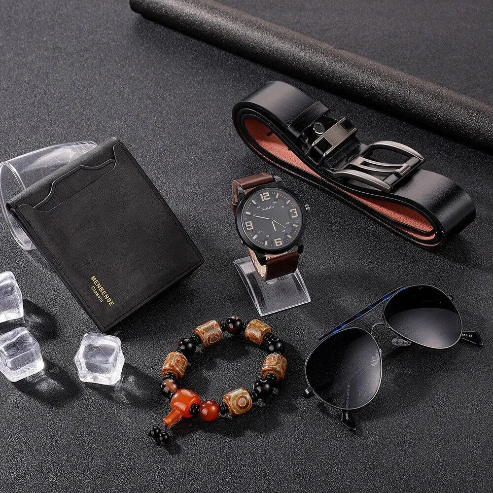 Elegant Men's Luxury Leather Gift Set