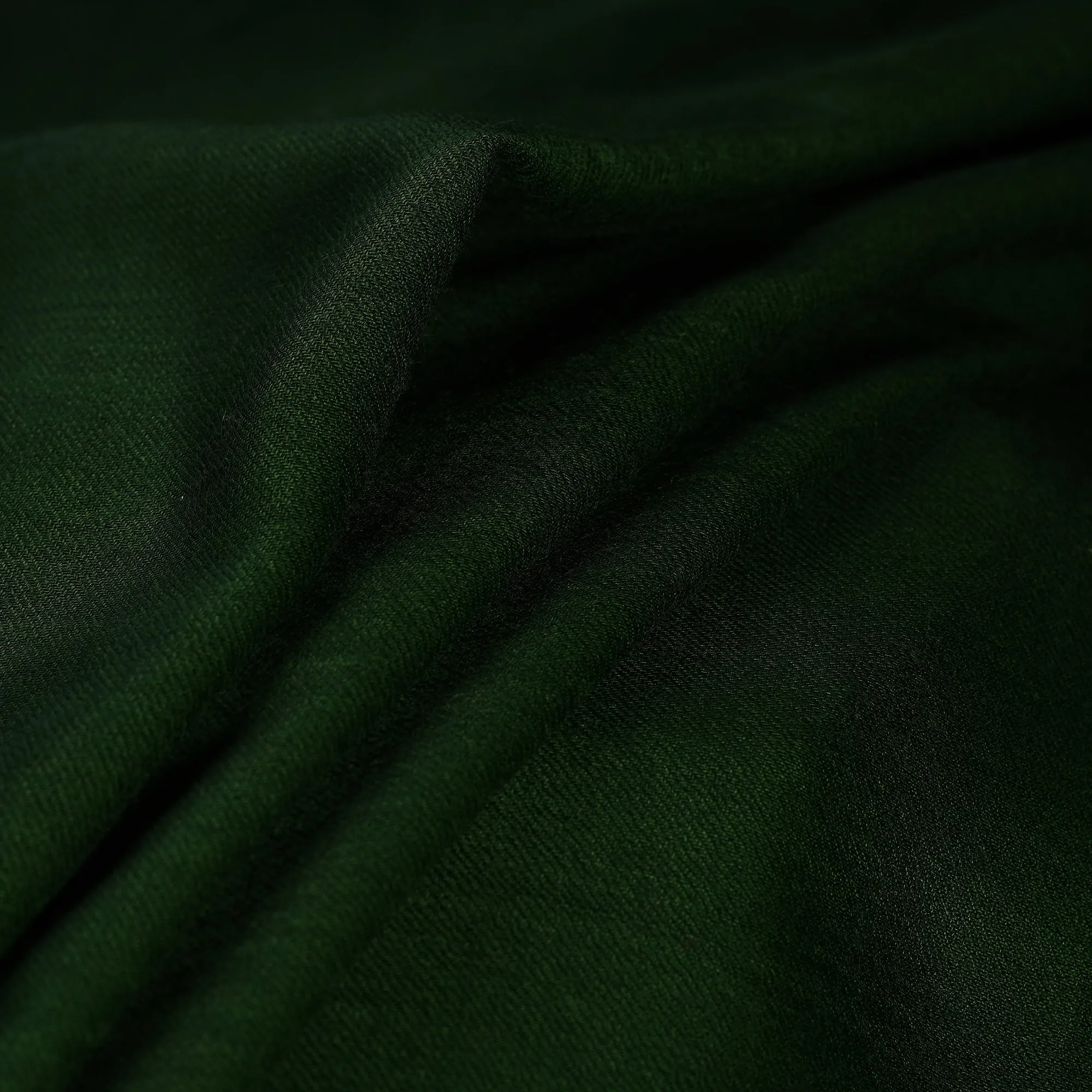 Green - Plain Merino Wool Fabric 03