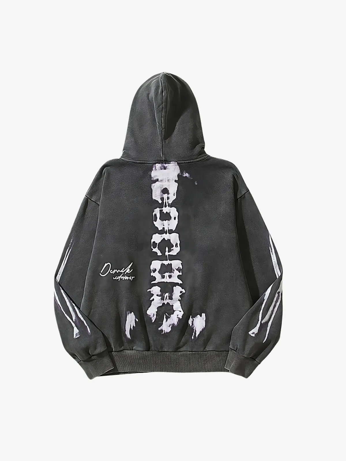 KG Vintage Distressed Skull Hoodie