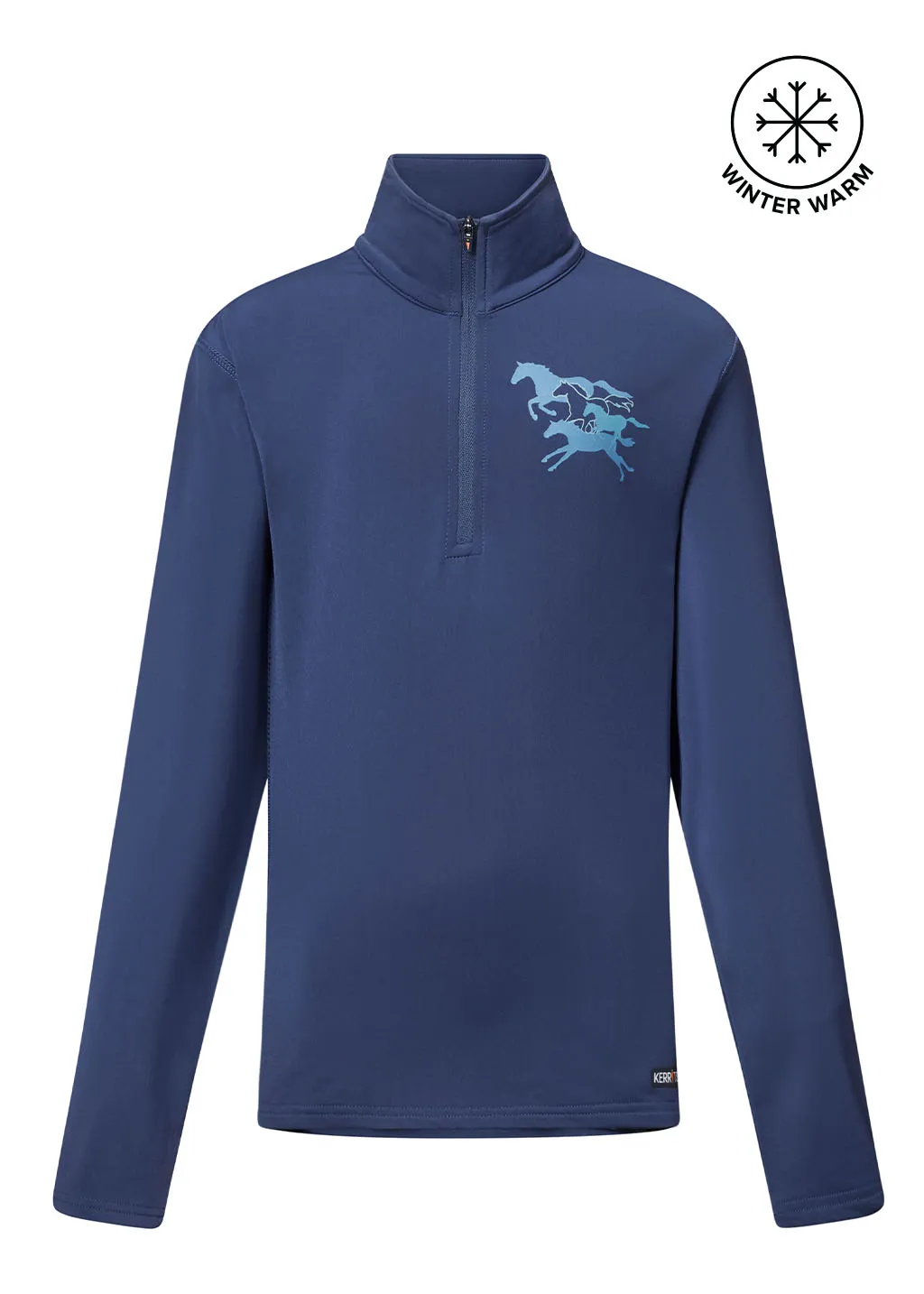 Kids In Stride Quarter Zip Fleece Tech Top