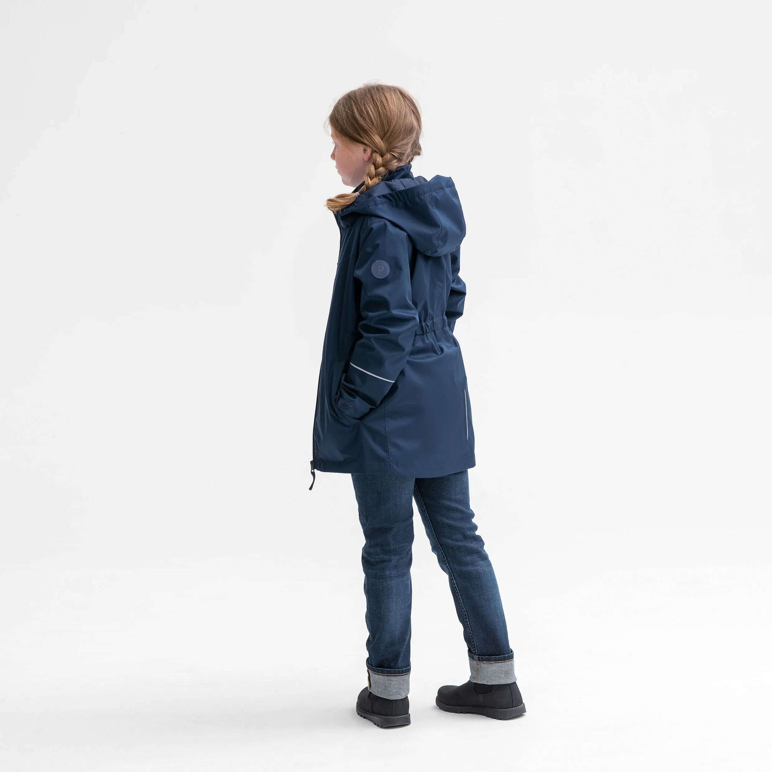 Longline Waterproof Kids Shell Jacket