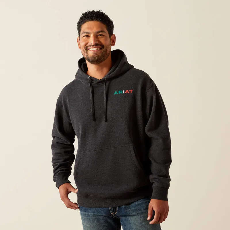 Men's Ariat Mexico Flag Lockup Hoodie