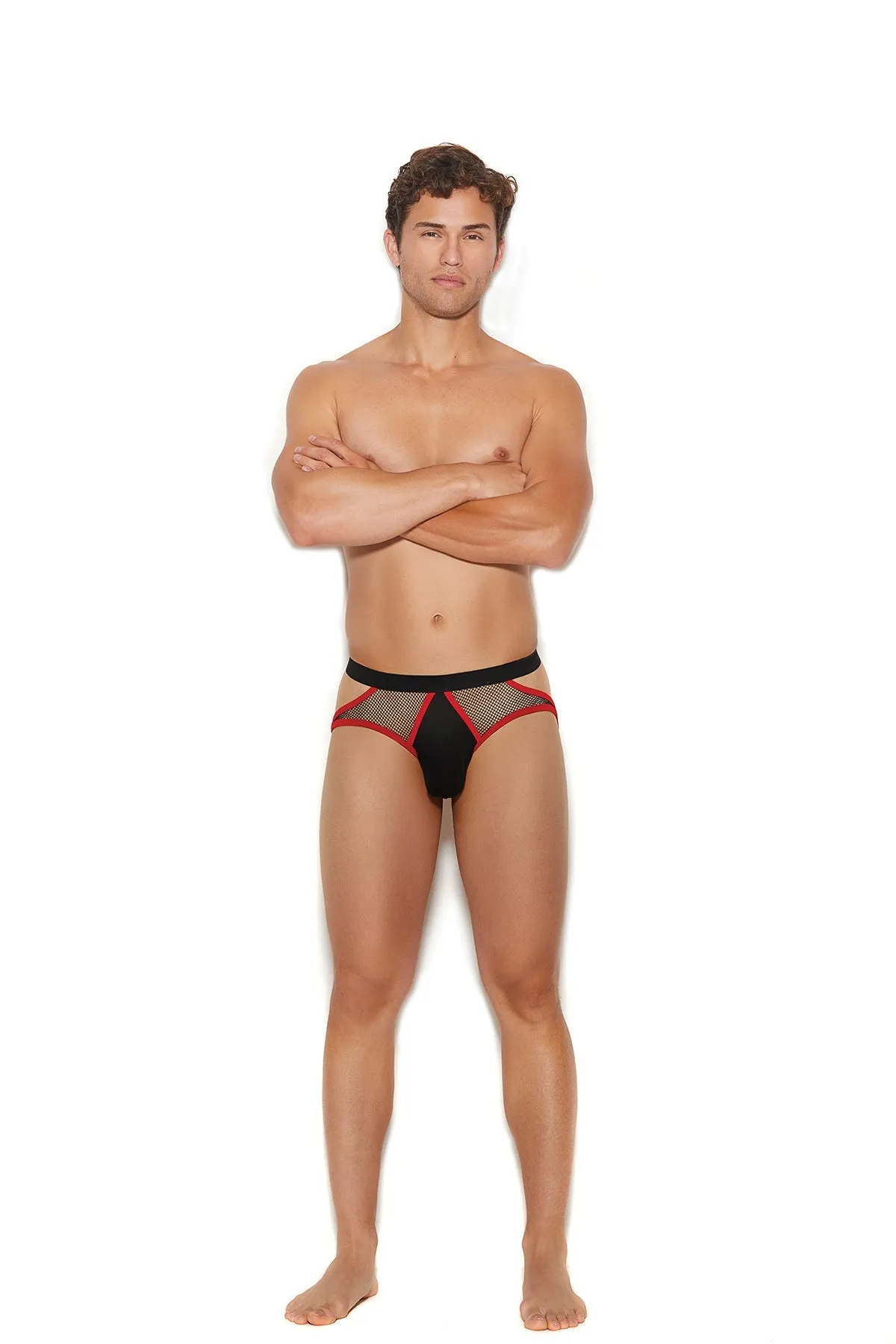 Men's Fishnet & Elastic Jock Str