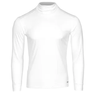 Men's Peach Skins Roll T-Neck - White