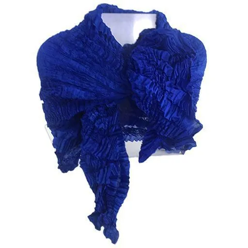 Nellie Rose Silk Scarf: Bomaki Square, Cobalt