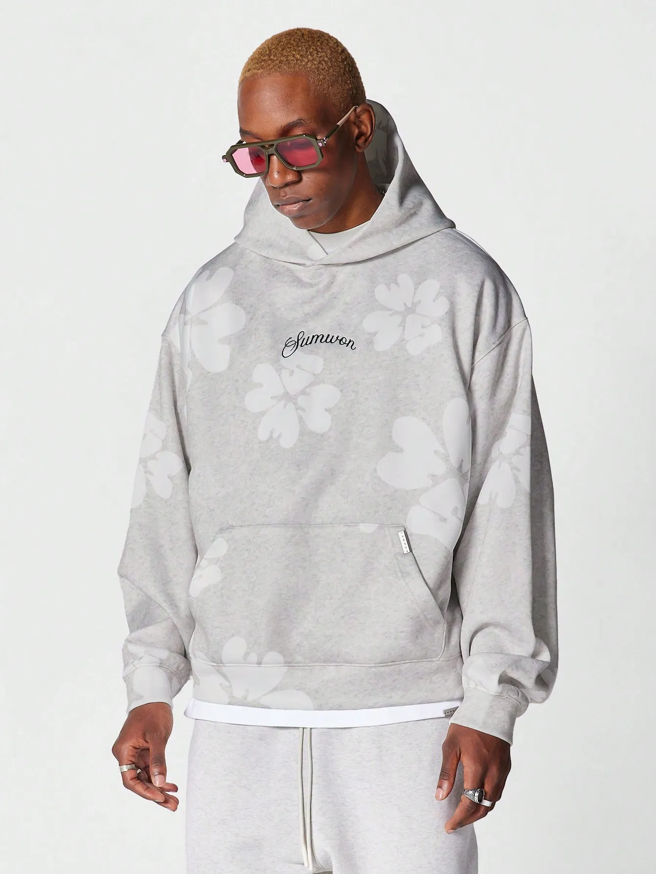 Overhead Hoodie With All Over Print