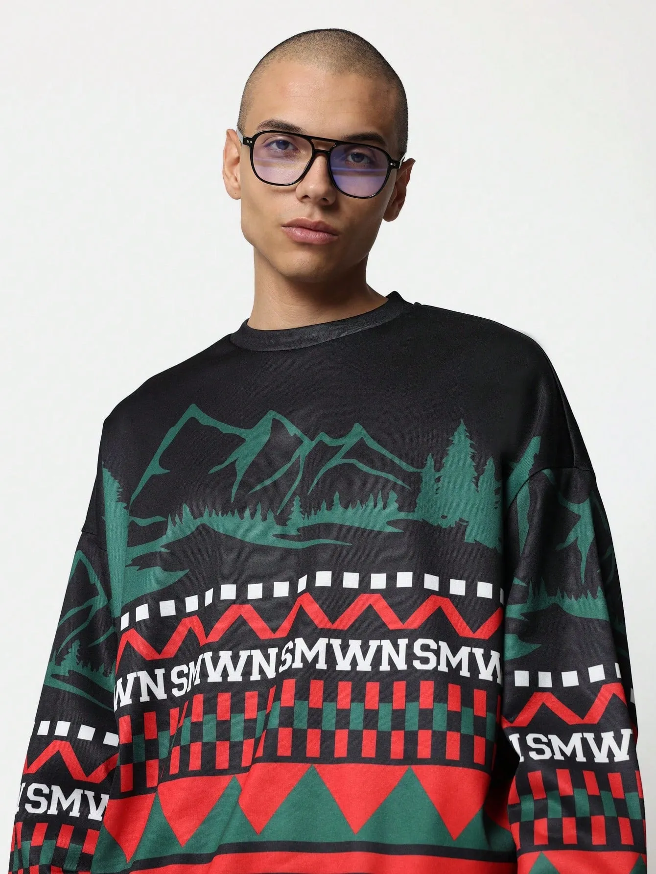 Oversized Fit Christmas Sweatshirt