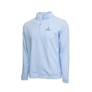 Perth Sugar Stripe Performance 1/4 Zip- All Logos