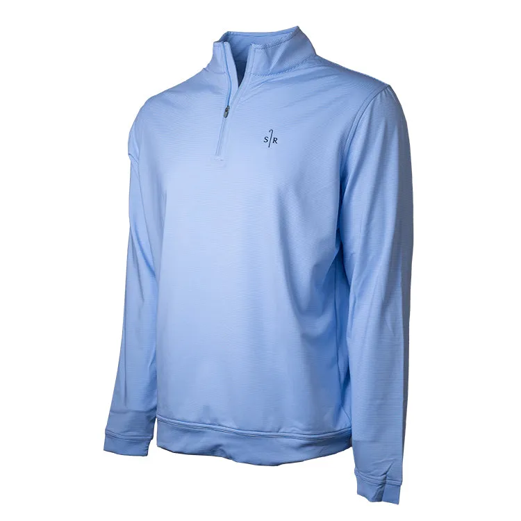 Perth Sugar Stripe Performance 1/4 Zip- All Logos