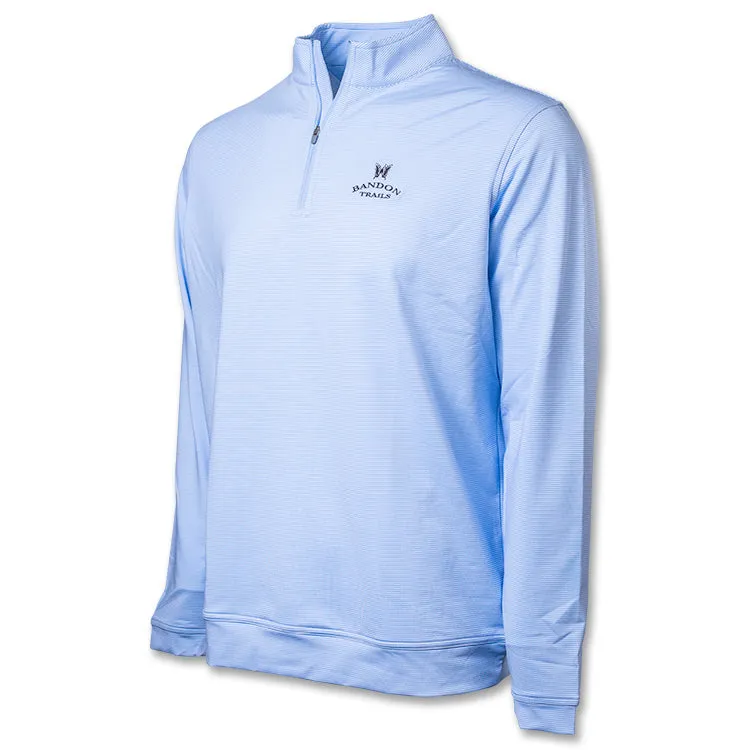 Perth Sugar Stripe Performance 1/4 Zip- All Logos