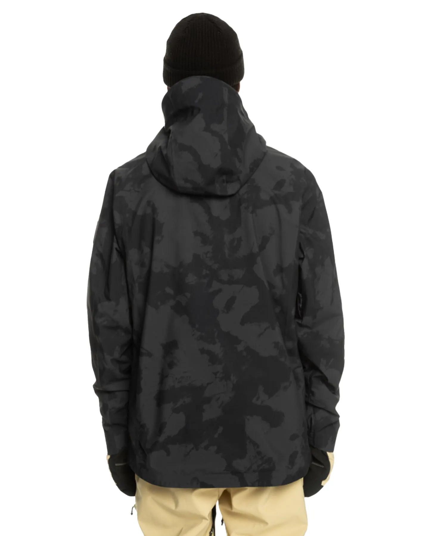 Quiksilver Sammy Carlson Stretch Quest Technical Snow Jacket - Tie Dye True Black