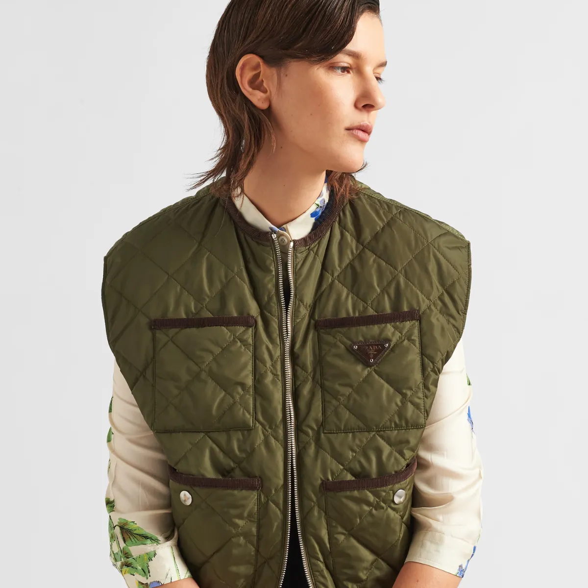 Quilted light Re-Nylon vest