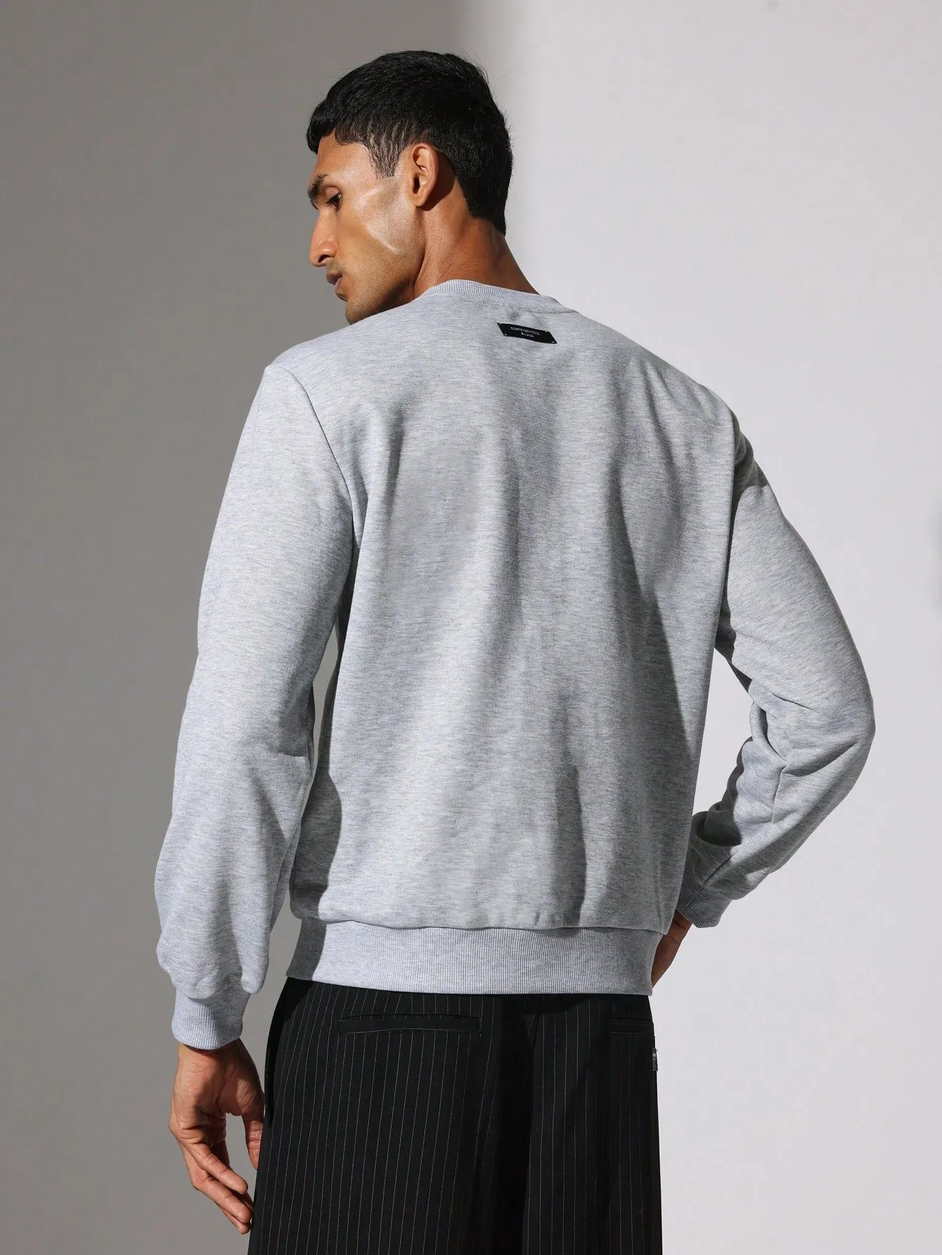 Slim Fit Lightweight Essential Sweatshirt