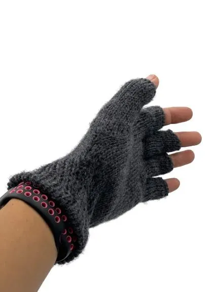 Solid Color Fingerless Alpaca Gloves