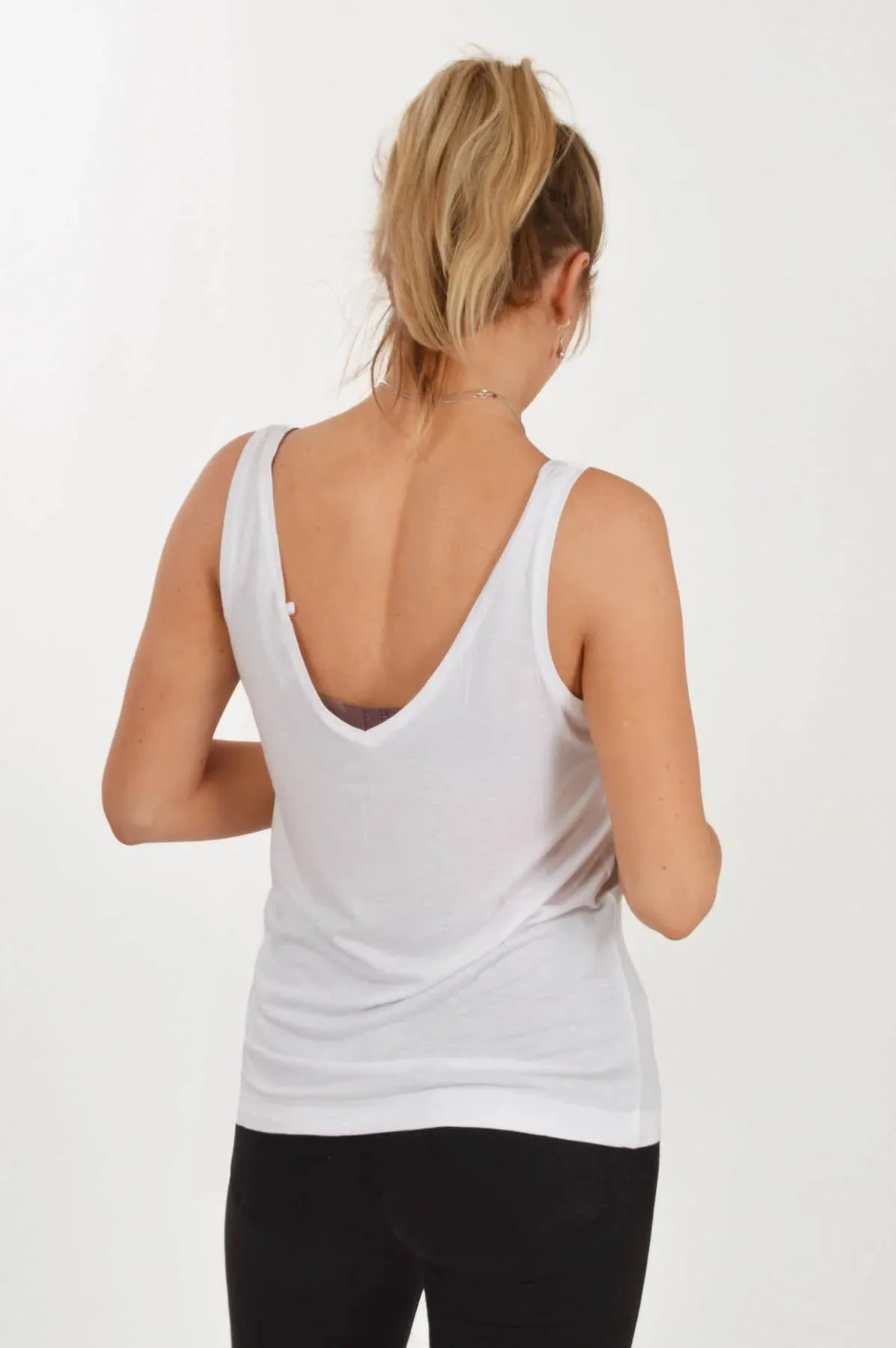 V Neck Slouch Vest Top