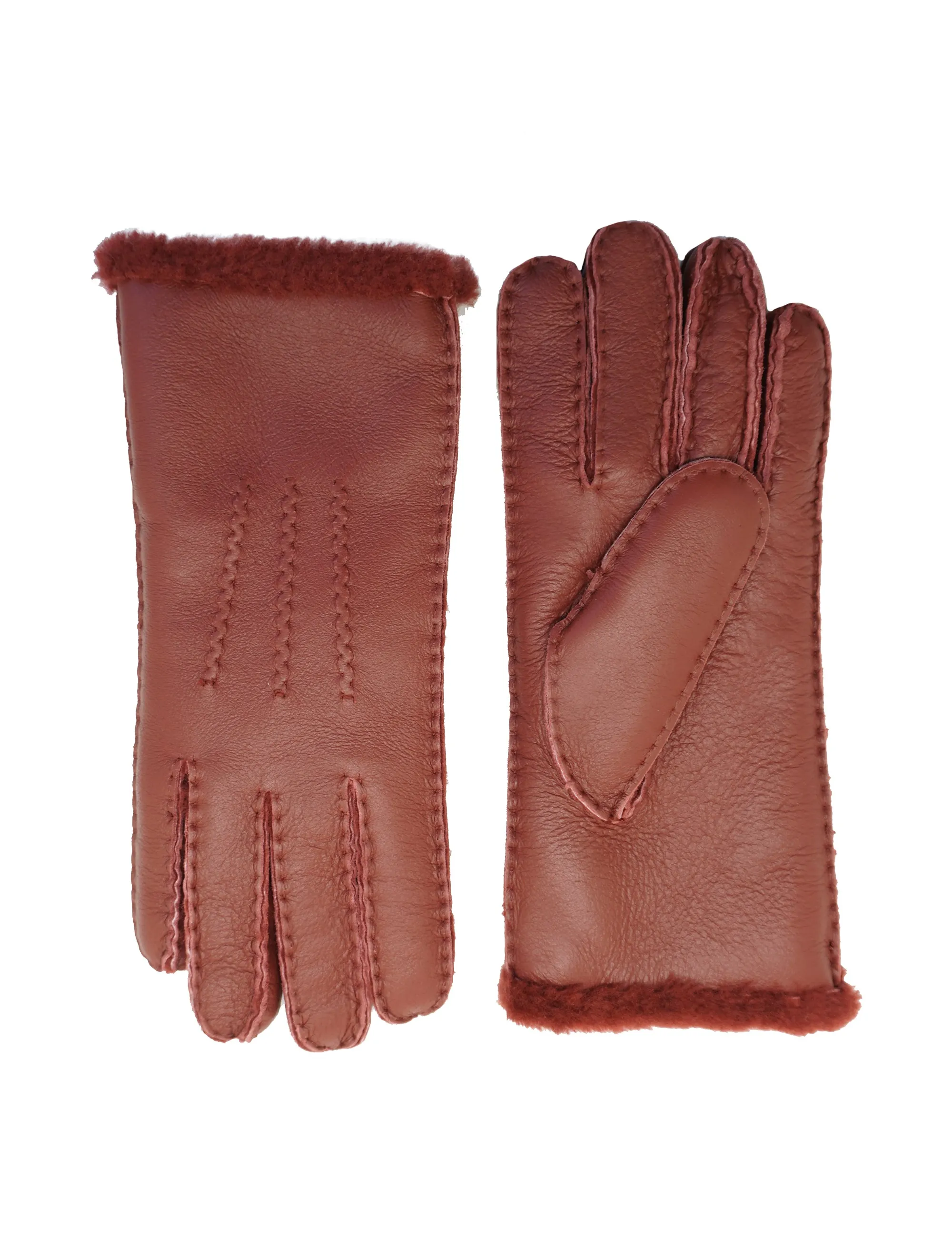 YISEVEN Womens  Lambskin Shearling Leather Gloves